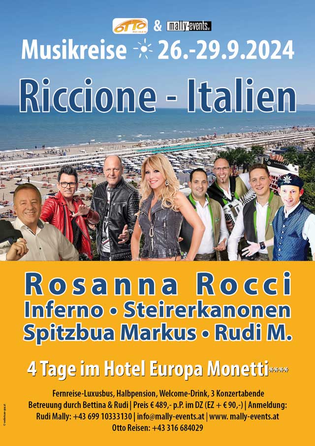 Rudi Mally Italien-Musikreise Riccione